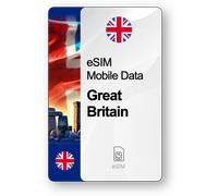 eSIM Internet Gran Bretaña, válido 30 días, tráfico 50 GB