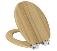 eSituro Asiento MDF de Inodoro con Cierre Suave, Tapa WC Universal Fácil Montaje con Bisagra Ajustable 360° 110-200 mm, Tapa de Inodoro con Colores, Adecuado para Inodoro en Forma O