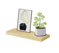 eSituro Estanteria Pared de Madera Maciza, Estante de Pared Flotante 40cm, para Marcos de Fotos, Decoración, Balda de Pared para Salón, Estudio, Cocina