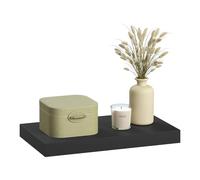eSituro Balda Flotante de Pared, Almacenamiento para Salón, Cocina y Dormitorio, MDF, Negro, 40x22,9x3,8 cm