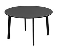 eSituro Mesa Terraza Redonda, Mesa Jardin Exterior, Mesa Cafe Auxiliar, Mesa Baja Balcon, Estilo Industrial, Estructura Metálica, φ70x40 cm