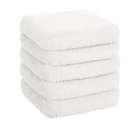 eSituro Taburete Almacenaje Plegable, Baúl Puff Almacenamiento, Taburete Reposapiés para Sofá y Cama, Otomano Almacenaje con Tapa Extraible, Asiento Bien Tapizadod, Blanco
