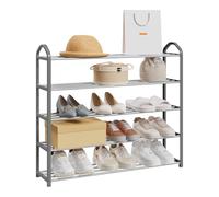 eSituro Zapatero de 5 Capas, Organizador de Zapatos de Metal y PP, Estanteria Metalica para 15-20 Pares de Zapatos, Sala de Estar, Entrada y Patio, Gris