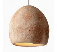 ESIYUVO Lámpara Colgante Wabi-sabi De Un Solo Cabezal, De Poliestireno De Alta Densidad, Con Forma De Campana Y Cable Ajustable, Casquillo E27. Luminaria Para Comedor, Recibidor, Salón De Té