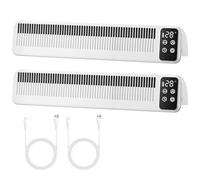 Esjay Ventilador Radiador Calefacción para Mejorar la Distribución del Calor y Ahorro de Energía, Ventilador de Radiador 2 Modos (2 Piezas, Blanco)