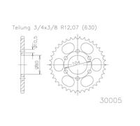 ESJOT Rueda de cadena, 33 dientes