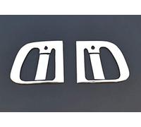 ESK 4 fundas de manija de puerta de acero inoxidable 3D para camiones de primera calidad, decoraciones pulidas con espejo