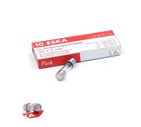 Eska - Juego de 10 fusibles rápidos (F), cristal, 250 V CA, 5 x 20 mm, 5A