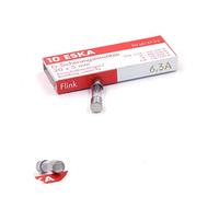 Eska - Juego de 10 fusibles rápidos (F), cristal, 6.3A / 250VAC 5 x 20 mm