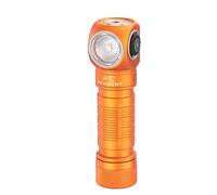 ESKTE H150 - Linterna frontal LED magnética USB compacta, luz EDC recargable para camping, correr, senderismo, al aire libre (naranja, blanco neutro 519A alto CRI)