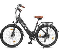 ESKUTE C100 Plus Bicicleta Eléctrica Adultos 26", Bici Eléctrica con Motor Trasero 250W, Batería Extraíble 36V 13Ah, 7 Velocidades, Velocidad Máx 25km/h, Pantalla LCD, Cuadro Bajo, Hombre y Mujer