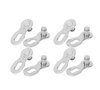 Eslabón de la cadena de la bicicleta, 4 pares de 10 velocidades de la bicicleta de acero Cadena de la bicicleta Eslabón perdido Piezas del conector Accesorio de ciclismo(plata)