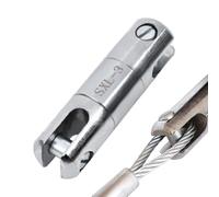 Eslabón giratorio separable: conector de tracción de metal de 10 cm, junta de cable resistente al desgaste, enlace de cable de alta resistencia, herramienta de rotación estable | Soporte del tensor de