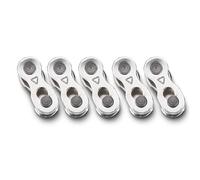 Eslabón Rápido Bicicleta, 5 Pares Fijación Rápida para Cadenas 8/7/6 Velocidades Montaña, Compatible con Mantenimiento Diario Ciclismo Urbano y Aventura al Aire