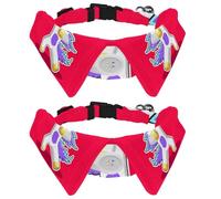 Eslifey 2 collares de perro con pajarita, collar de esmoquin formal ajustable para perro con collar de camisa extraíble, collares de gato para mascotas pequeñas, unicornio animal rojo