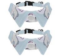 Eslifey 2 collares de perro con pajarita, collar de esmoquin formal ajustable para perro con collar de camisa extraíble, collares de gato para mascotas pequeñas, animal de alpaca Just Be Cool