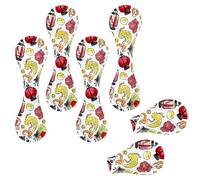 Eslifey 6 marcadores magnéticos, elementos japoneses Maneki Neko, marcadores de página de cuero, accesorios para estudiantes, profesores, lectura