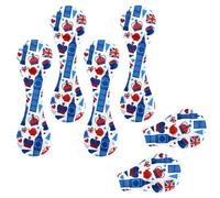 Eslifey 6 marcadores magnéticos, marcadores de página con icono de Londres británico, accesorios de libro para estudiantes, profesores, lectura