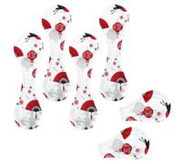 Eslifey 6 marcadores magnéticos, marcadores de página con patrón de linterna de abanico de grúa, accesorios de libro de cuero para estudiantes, profesores, lectura