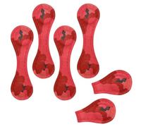 Eslifey 6 marcadores magnéticos, marcadores de página de claveles florales rojos, accesorios de libro de cuero para estudiantes, profesores y lectura