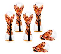 Eslifey 6 marcadores magnéticos, marcadores de página en forma de corazón de árbol de otoño, accesorios de libro de cuero para estudiantes, profesores, lectura