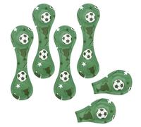 Eslifey 6 marcadores magnéticos, varios símbolos de fútbol, marcadores de página, marcadores de piel, accesorios para estudiantes, profesores, lectura
