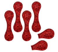 Eslifey 6 marcapáginas magnéticos, marcadores de página con forma de corazón rojo y rosa, accesorios de cuero para estudiantes, profesores, lectura