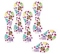 Eslifey 6 marcapáginas magnéticos, marcadores de página de corazón de búhos, accesorios de cuero para estudiantes, profesores, lectura