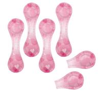 Eslifey 6 marcapáginas magnéticos, marcadores de página de corazón rosa, accesorios de libro de cuero para estudiantes, profesores, lectura