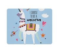 Eslifey Alfombrilla de mouse rectangular, Alpaca I Choose To Be a Unicornio, alfombrilla de mouse de escritorio extendida con base de goma antideslizante, protector de escritorio para jugadores