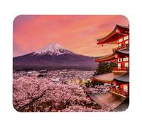 Eslifey Alfombrilla de ratón cómoda Fujiyoshida Japan Cherry de escritorio, 21 x 25 cm, base de goma antideslizante, mejora la velocidad y la precisión