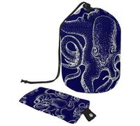 Eslifey Bolsa de cosméticos con cordón, bolsa de maquillaje portátil en forma de barril, girasoles y maíz, gran capacidad, impermeable, multifuncional, bolsa de aseo, Multicolor 2,