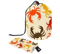 Eslifey Bolsa de cosméticos con cordón, bolsa de maquillaje portátil en forma de barril, girasoles y maíz, gran capacidad, impermeable, multifuncional, bolsa de aseo, Multicolor 8,