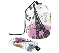 Eslifey Bolsa de maquillaje grande con cordón, bolsa organizadora de maquillaje portátil Little Fox in Universe, Multicolor 2, 9.9x6.9in/25.2x17.6cm