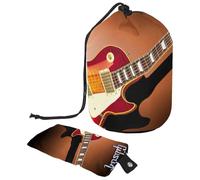 Eslifey Bolsa de maquillaje grande con cordón, bolsa organizadora de maquillaje portátil Little Fox in Universe, Multicolor 8, 9.9x6.9in/25.2x17.6cm