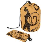 Eslifey Bolsa de maquillaje grande con cordón, diseño de alpacas Happy Lamas Coronas, Corazones, Rayas, Bolsa de cosméticos de viaje, bolsa organizadora de maquillaje portátil, Multicolor 2,