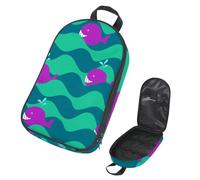 Eslifey Bolsa organizadora de utensilios de cocina de viaje para camping, bolsa de almacenamiento portátil de pavo real para barbacoa, campamento, utensilios de cocina, Multicolor 10, 14.7x8.74x2.17in