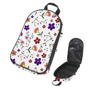 Eslifey Bolsa organizadora de utensilios de cocina de viaje para camping, bolsa de almacenamiento portátil de pavo real para barbacoa, campamento, utensilios de cocina, Multicolor 5, 14.7x8.74x2.17in