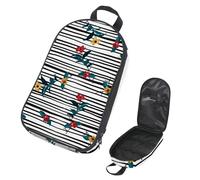 Eslifey Bolsa organizadora de utensilios de cocina de viaje para camping, bolsa de almacenamiento portátil de pavo real para barbacoa, campamento, utensilios de cocina, Multicolor 9, 14.7x8.74x2.17in