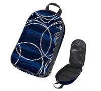 Eslifey Bolsa organizadora de utensilios de cocina de viaje para camping, bonito oso panda en diferentes posturas, patrón de rayas, bolsa de almacenamiento portátil para barbacoa, campamento