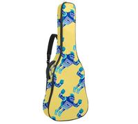 Eslifey Bolsa para guitarra acústica Day of The Dead Sugar Cats Pumpkin Correa ajustable para el hombro Funda para guitarra de 40 41 42 pulgadas, Multicolor 10, 42.9x16.9x4.7 in, Organizador de bolsas