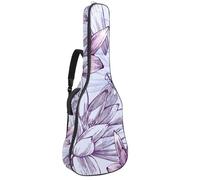 Eslifey Bolsa para guitarra acústica, diseño de estrella y luna, silueta de bailarina, correa ajustable para el hombro, funda para guitarra de 40, 41, 42 pulgadas, Multicolor 8, 42.9x16.9x4.7 in,
