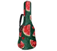 Eslifey Bolsa para guitarra acústica, diseño de sandías, correa ajustable para el hombro, funda para guitarra de 40, 41, 42 pulgadas, multicolor, 42.9x16.9x4.7 in, Organizador de bolsas