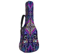 Eslifey Bolsa para guitarra acústica, diseño de sandías pintadas en rojo, correa ajustable para el hombro, funda para guitarra de 40, 41, 42 pulgadas, Multicolor 8, 42.9x16.9x4.7 in, Organizador de