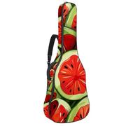 Eslifey Bolsa para guitarra acústica, diseño de sandías y frutas, correa ajustable para el hombro, funda para guitarra de 40, 41, 42 pulgadas, multicolor, 42.9x16.9x4.7 in, Organizador de bolsas