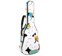 Eslifey Bolsa para guitarra acústica, Pentecostés, domingo Santo, paloma, correa de hombro ajustable, funda para guitarra de 40, 41, 42 pulgadas, Multicolor 7, 42.9x16.9x4.7 in, Organizador de bolsas