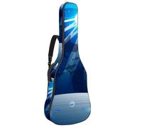 Eslifey Bolsa para guitarra acústica Vintage Let's Go for a Ride con correa de hombro ajustable para guitarra, funda para guitarra de 40, 41, 42 pulgadas, Multicolor 6, 42.9x16.9x4.7 in, Organizador