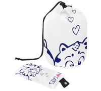 Eslifey Bolsas de cosméticos de viaje, bolsa de maquillaje de barril, multifuncional, bolsas de cubo de aseo redondo, organizador de bolsillo, I Love Cats, multicolor, 9.9x6.9in/25.2x17.6cm