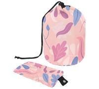 Eslifey Bolsas de cosméticos de viaje, bolsa de maquillaje de barril, multifuncionales, bolsas de cubo de aseo redondo, bolsillo organizador de almacenamiento, mundo de dinosaurios de la selva verde,