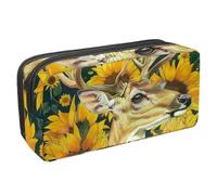 Eslifey Estuche para lápices, animales del bosque, dinosaurios, gran capacidad, estuche para lápices de papelería, Multicolor 2, 2.3x8.2x3.9in/6x21x10cm, Estuche de belleza